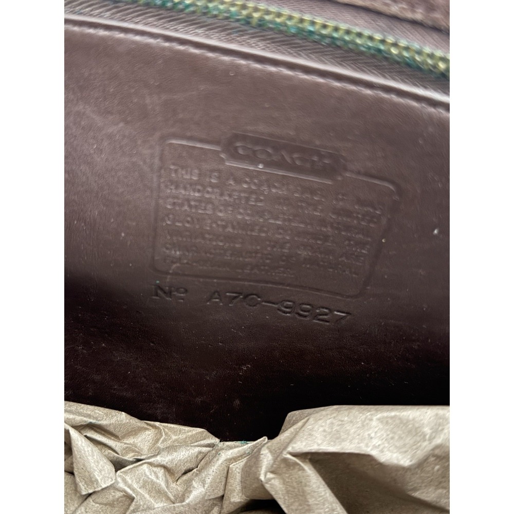 Vintage 90s Coach Willis 9927 Mahogany Brown Leather Crossbody Bag Purse Satchel - Picture 12 of 12